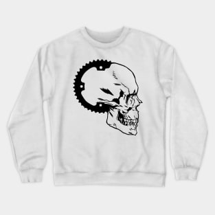 Downhill Mountainbike Skull MTB Mountainbiker Gift Crewneck Sweatshirt